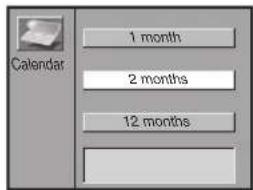 Calendar 1 month 2 months 12 months