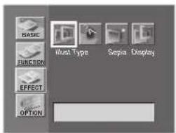 BASIC FUNCTION EFFECT OPTION Must Type Sepsis Display