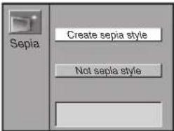 Sepia Create sepia style Not sepia style