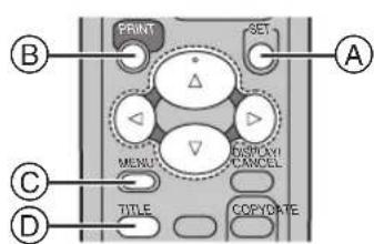 PRINT SET A C MENU DISPLAY CANCEL TITLE COPY DATE D