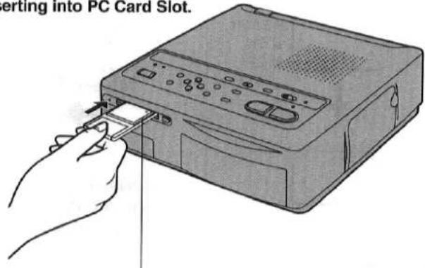 erting into PC Card Slot.