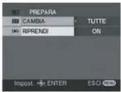 PREPARA CAMBIA TUTTE RIPRENDI ON Impost. ENTER ESCI
