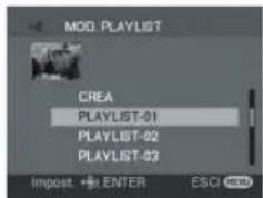MOG. PLAYLIST CREA PLAYLIST-01 PLAYLIST-02 PLAYLIST-03 Import. + ENTER ESCI