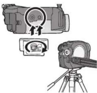 PANASONIC VDR-D100E - Installazione del copriobiettivo - 3