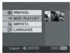 PREPARA MOD PLAYLIST IMPOSTA LANGUAGE Import: ENTER ESCI