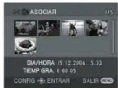 ASOCIAR DIA/HORA: 15 12 200a ... 5.33 TIEMP GRA: 0.00 05 CONFIG ENTRAR SALIN