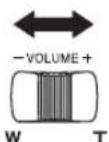 PANASONIC VDR-D100E - Spostate la leva del volume per cambiare il livello del volume. - 1