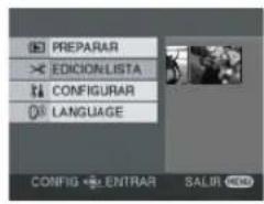 PREPARAR EDICION LISTA CONFIGURAR LANGUAGE CONFIG ENTRAR SALIR