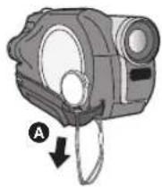 PANASONIC VDR-D100E - Colocación de la tapa del objetivo - 1