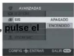 AVANZADAS SIS APAGADO pulse el ENCENDIDO CONFIG ENTRAR SALIR