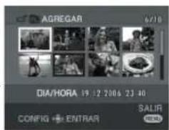 AGREGAR 6/10 DIA/HORA 19.12 2006 23:40 CONFIG ENTRAR SALIR