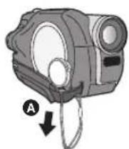 PANASONIC VDR-D100E - Installazione del copriobiettivo - 1