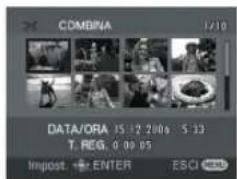 COMBINA 1/10 DATA/ORA 15:12 2006 -5:13 T. REG. 0:09:05 Imipost. ENTER ESCI