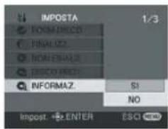 IMPOSTA FORM-DEC0 FINALIZ2 NONFINALZ DISCO-DEC1 INFORMAZ. SI NO Impost. ENTER ESCI