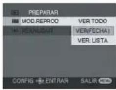 PREPARAR MOD.REPRO VER TODO VER.FECHA VER: LISTA CONFIG ENTRAR SALIR