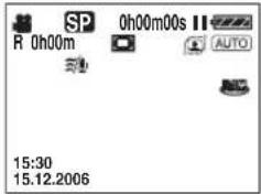 SP 0h00m00s II R 0h00m AUTO 15:30 15.12.2006