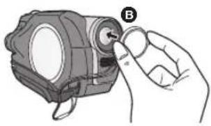 PANASONIC VDR-D100E - Aufsetzen der Linsenkappe - 2