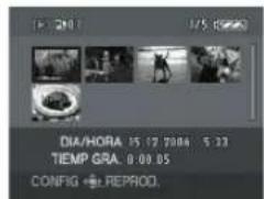 DIA/HORA. 15:17:00:00 5:33 TEMP.GRA. 0:00:05 CONFIG REPROD.