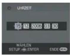 UHR2EIT 15:12.2006 03:30 WAHLEN SETUP ENTER ENDE HEAD
