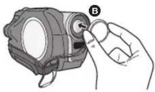 PANASONIC VDR-D100E - Installazione del copriobiettivo - 2