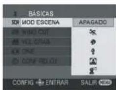BÁSICAS Solid MOD ESCENA APAGADO INNO CUT VEL CINA ONE CONF RELUO CONFIG ENTRAR SALIR
