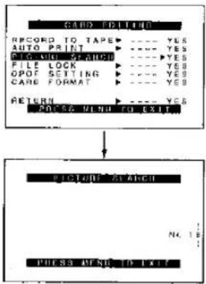 PANASONIC NV-MX1 - Using the Picture Search Mode - 1