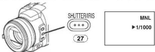 SHUTTER/IRIS 27 MNL ►1/1000
