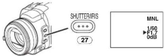 SHUTTER/IRIS 27 MNL 1/60 F1.7 0dB
