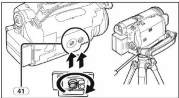 Diagram showing camera setup with labeled components and directional arrows indicating motion or movement