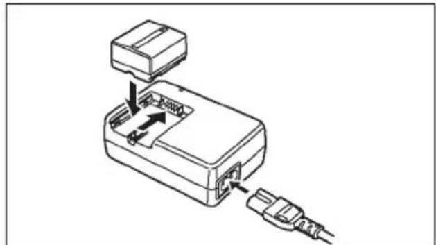 PANASONIC NV-GS250EP - ЗАРЕЖДАНЕ НА БАТЕРИЯТА - 1