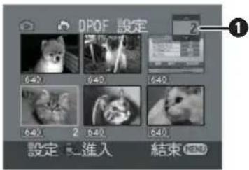 DPOF 設定 640 640 640 640 2 640 640 設定: 進入 結束