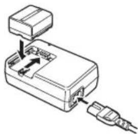 PANASONIC NV-GS250GC - ■ Charging the battery - 1