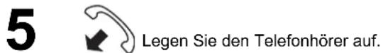 PANASONIC Panafax UF-8300 - Wahl bei abgenommenen Hörer (Sprachmodusübertragung) - 5