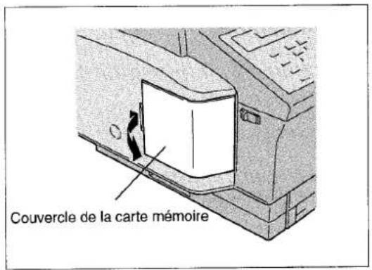 PANASONIC Panafax UF-755 - Installation de la carte mémoire [UF-755 uniquement] - 1