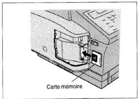 PANASONIC Panafax UF-755 - Installation de la carte mémoire [UF-755 uniquement] - 2