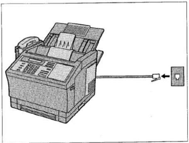 PANASONIC Panafax UF-755 - Vérification de la ligne téléphonique - 1