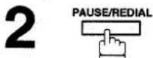 PANASONIC Panafax UF-755 - Renumérotation manuelle - 2