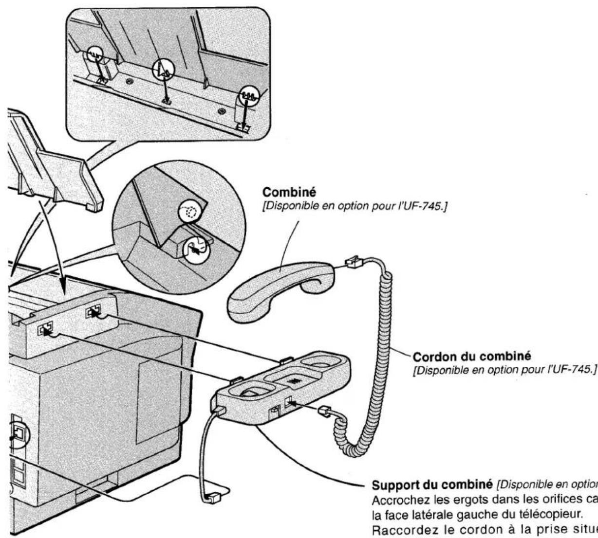 PANASONIC Panafax UF-755 - Installation des accessoires - 2