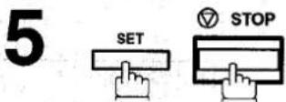 PANASONIC Panafax UF-755 - Définition du code d'accès au télécopieur - 7