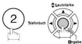 PANASONIC Panafax UF-6300 - Eingabe von Ziel-/Kurzwahlfnummern - 2