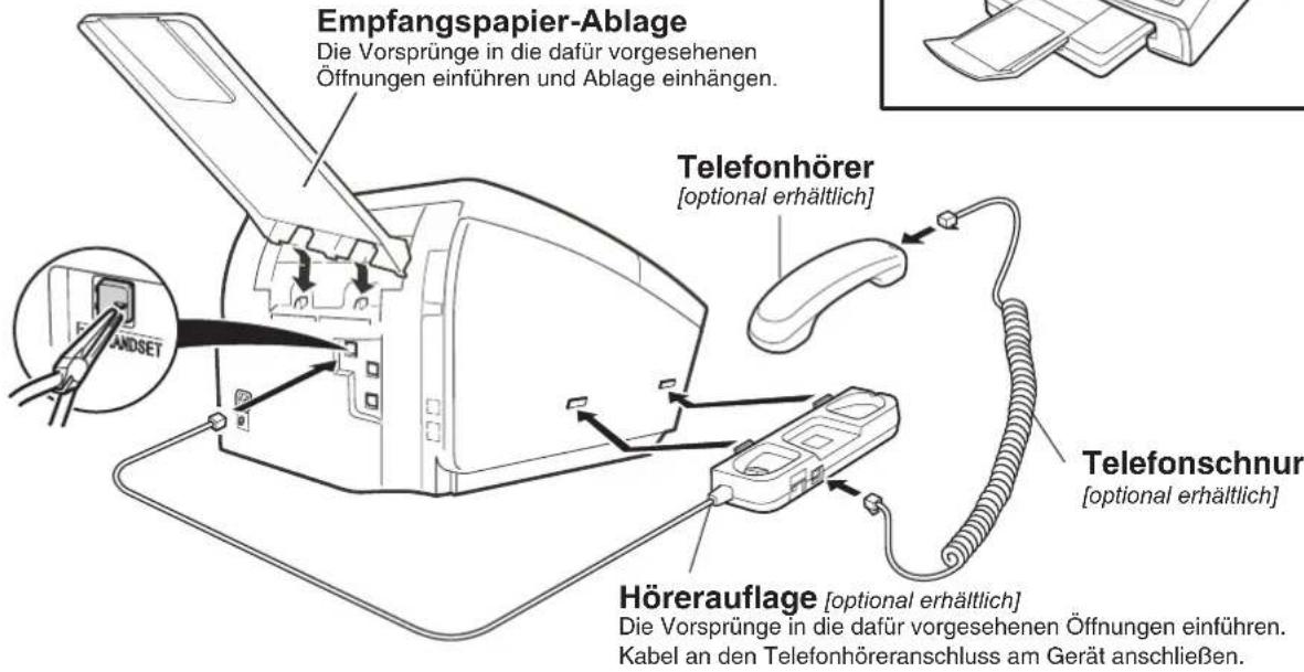 PANASONIC Panafax UF-6300 - ■ Installation des Zubehörs - 1