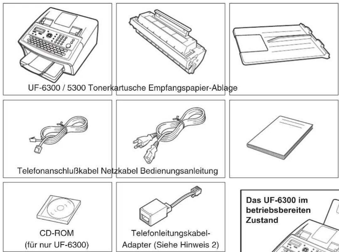PANASONIC Panafax UF-6300 - Hauptgerät und Zubehör - 1