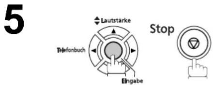 PANASONIC Panafax UF-6300 - Eingabe Ihrer Absenderkennung (ID-Nummer) - 5