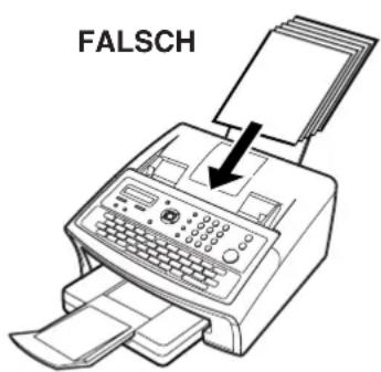 PANASONIC Panafax UF-6300 - Einlegen der Dokumente - 2