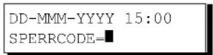 PANASONIC Panafax UF-6300 - Freigeben der Bedienung bei eingestelltem Fax-Sperrcode - 1