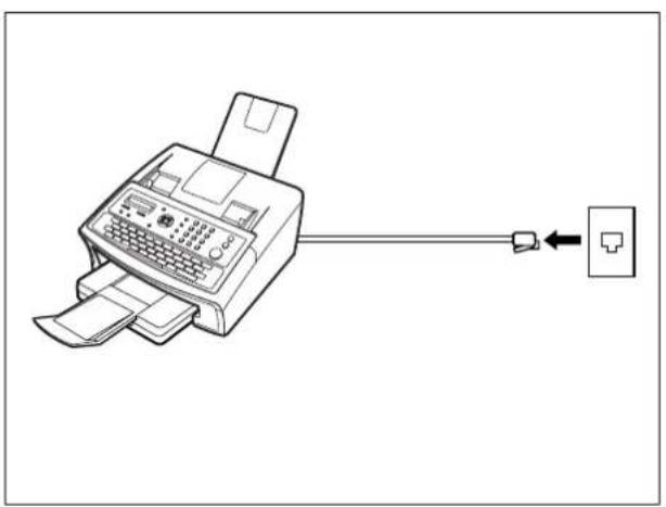PANASONIC Panafax UF-6300 - Überprüfen des Telefonanschlusses - 1
