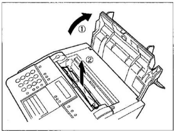 PANASONIC Panafax UF-332 - Clearing a Recording Paper Jam - 2