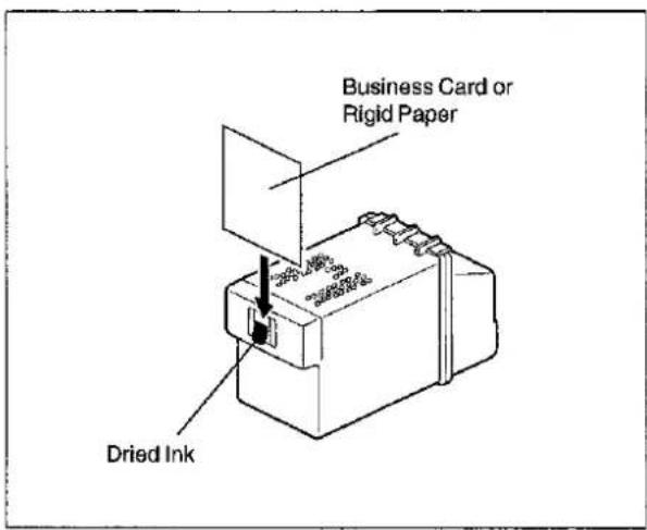 PANASONIC Panafax UF-332 - Removing Dried Ink from the Nose of the Print Cartridge - 1