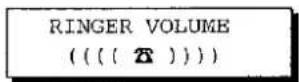 PANASONIC Panafax UF-332 - Setting the Ringer Volume - 3