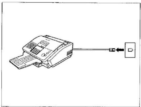 PANASONIC Panafax UF-332 - Checking the Telephone Line - 1